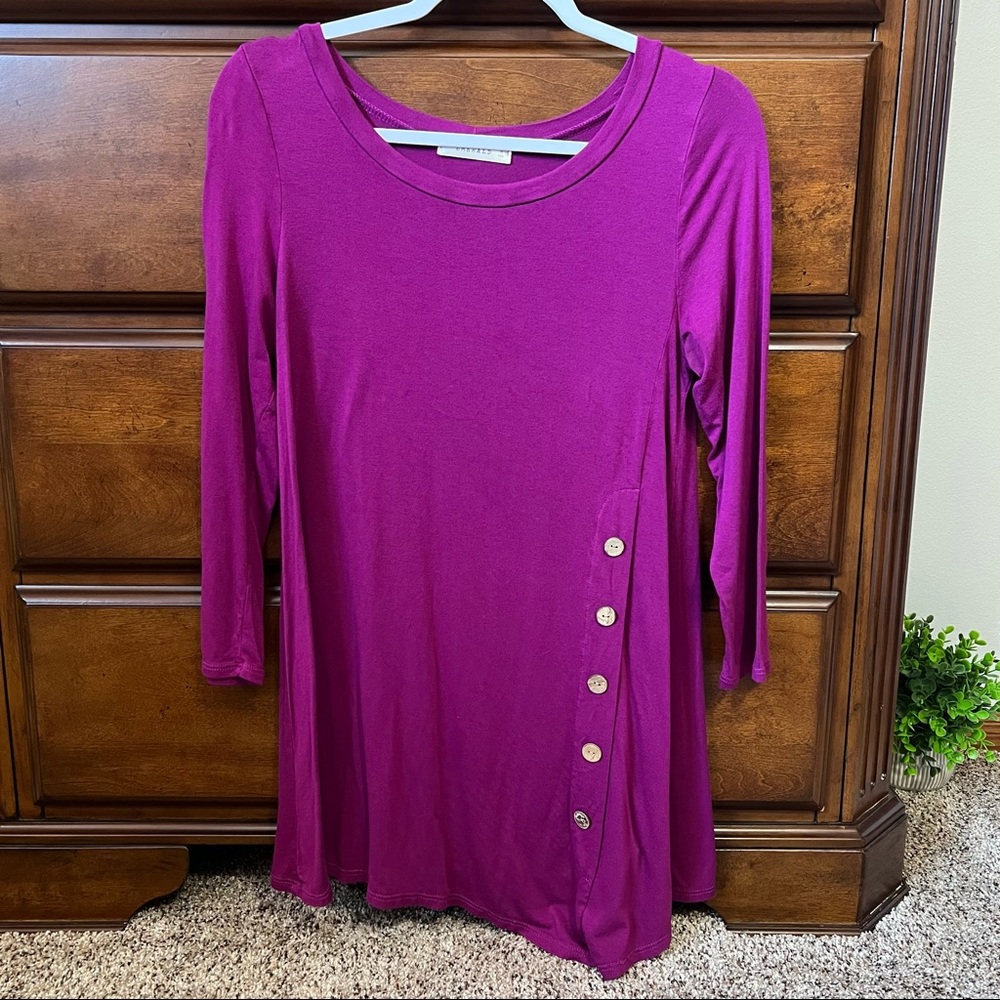 Purple 3/4 Boutique Tunic